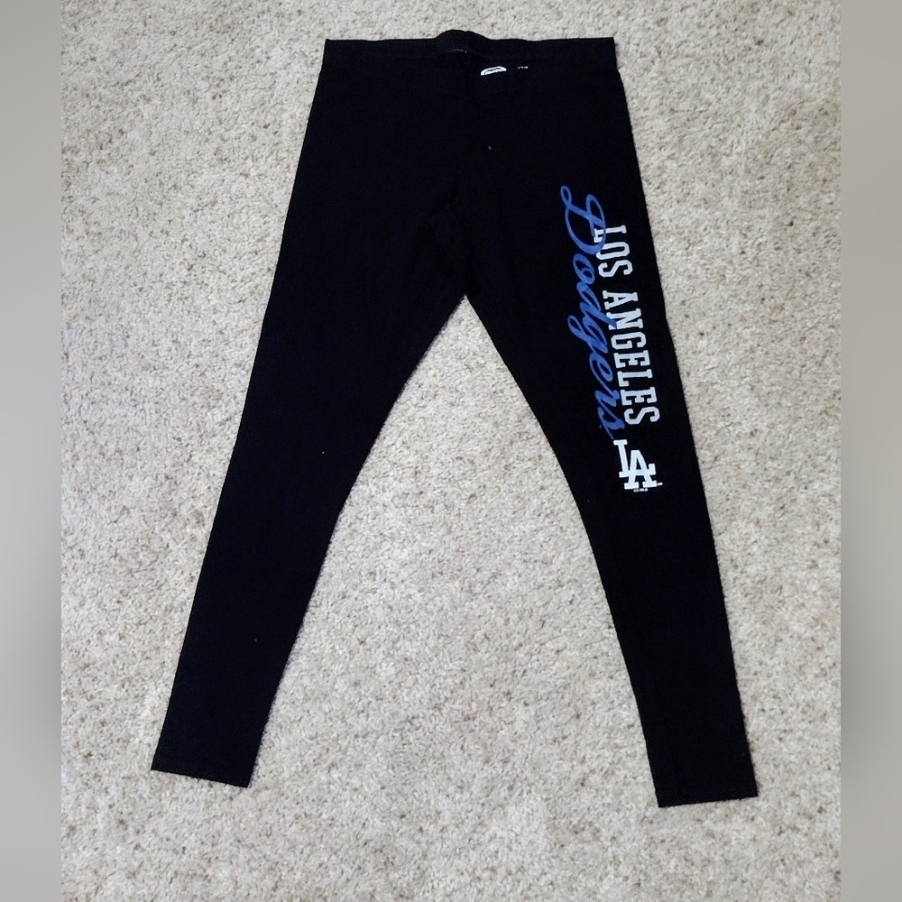 DODGERS Yoga Pants Tights Small Black LA